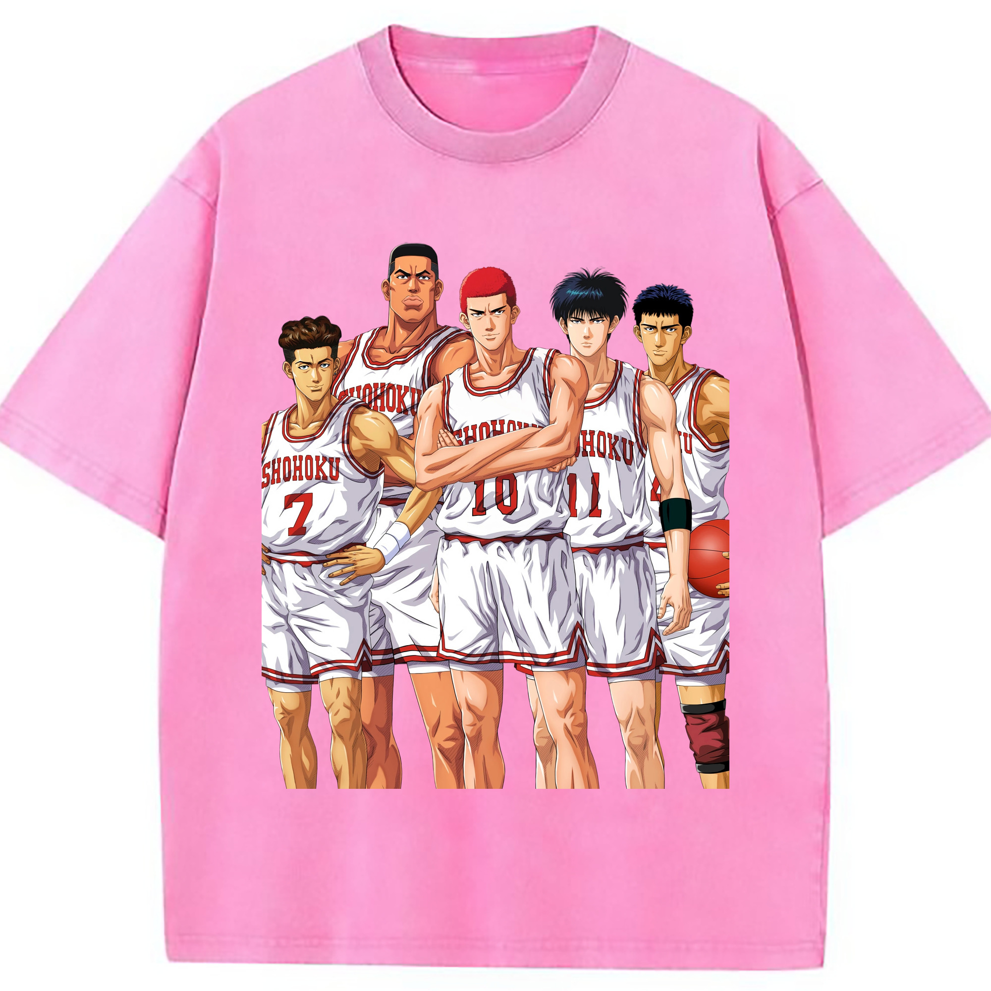 （画像用） SLAM DUNK／スラムダンク 綿100% ヴィンテージ風 半袖Tシャツ（フロントプリント）